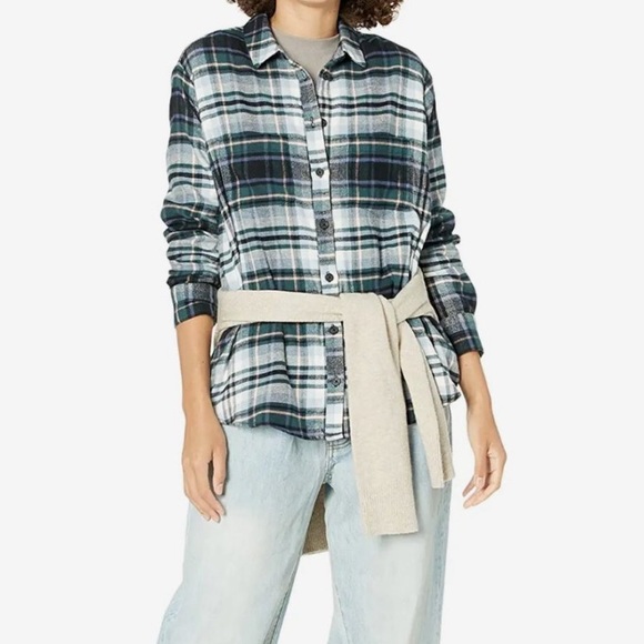 Madewell Flannel Sunday Shirt in Cronston Plaid size Small J80 - Picture 7 of 10